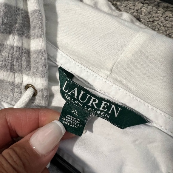 Ralph Lauren Gray and White Hoodie - Picture 3 of 11